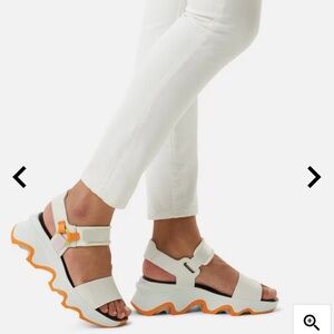 Sorel Kinetic Impact Y-Strap High Women’s Wedge Sandal *Sea Salt/Koi